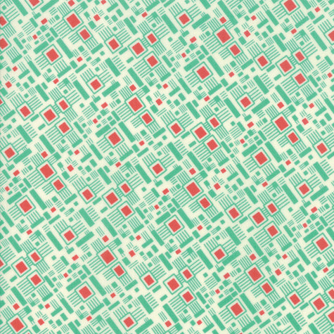 Looking Forward - Modern Aerial View Turquoise