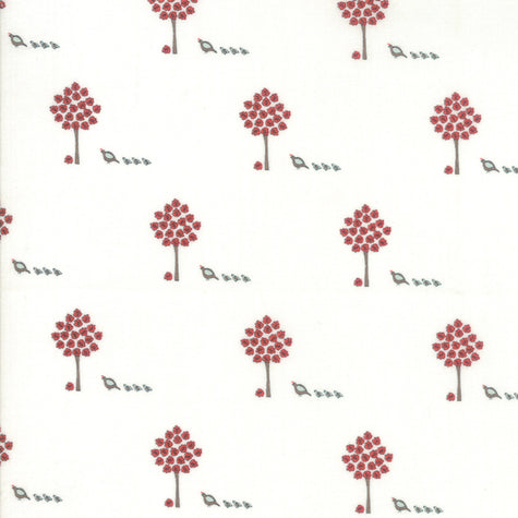 101 Maple Street - Maple Trees Marshmallow Cream - 2 Cut FQs