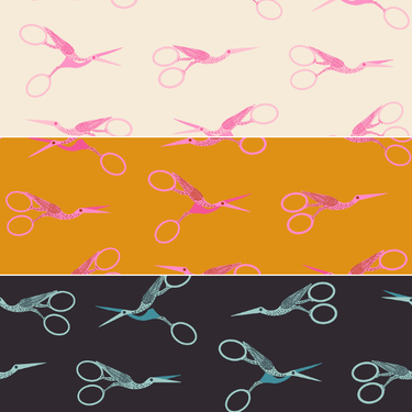 Ruby Star Society - 1-800 Notion - Stork Scissors Fat Quarter Bundle - PRE-ORDER DUE AUGUST