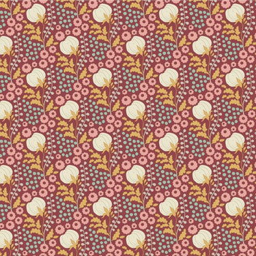 Sanctuary by Tilda - Cottonfield Maroon
