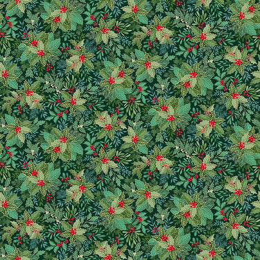 Good Tidings - Holly Bush Dark Green