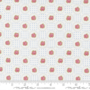 Sweet Liberty - Circle Floral Linen White
