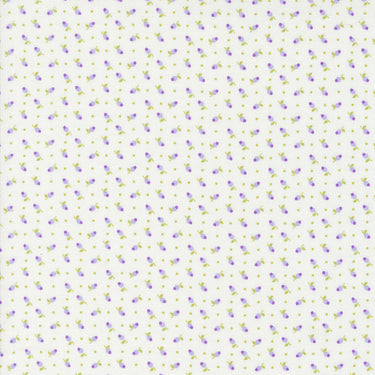 Georgia by Brenda Riddle - Tiny Floral Dot Off White