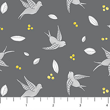 Sew Sweet - Birds on Grey