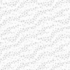 Winter Frost - Blowing Snowflakes White Silver