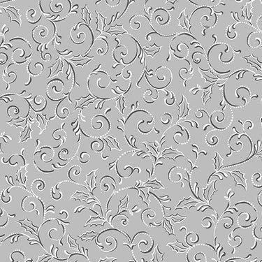 Pretty Poinsettias - Scroll Grey