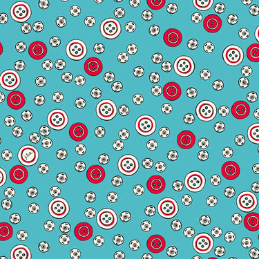 Sew What? - Button Toss Dark Aqua