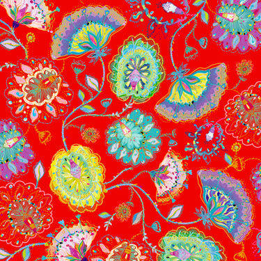 Parrot Party - Floral Red