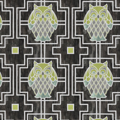 Nocturne - Owls Trellis Graphite