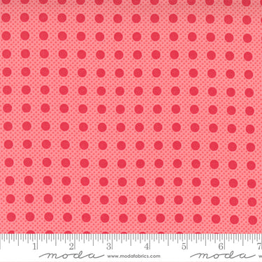 Beautiful Day - Pin Dot Tea Rose Scarlet