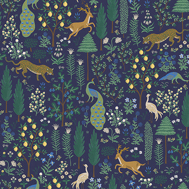 Camont by Rifle Paper Co - Main Metallic Navy
