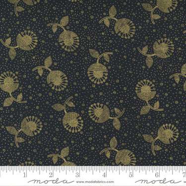 Whispers Metallic - Crazy Daisy Black Gold