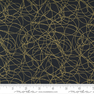 Whispers Metallic - Tangles Black Gold