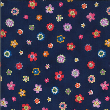 Lulu - Flowers Navy