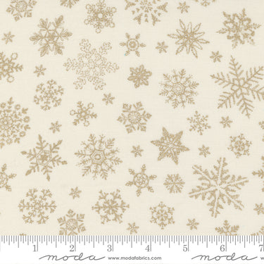Merry Manor Metallic - Snowflake Cream