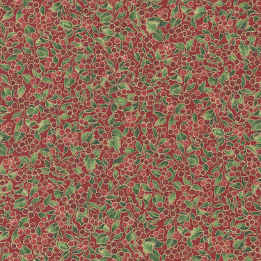 Merry Manor Metallic - Hollyberry Crimson