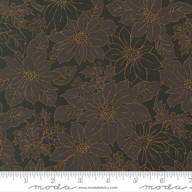 Merry Manor Metallic 2025 - Poinsettia Ebony - PRE-ORDER DUE JUNE