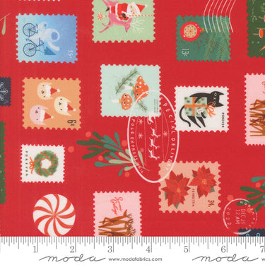 Tiny Christmas - Christmas Stamps Christmas Red