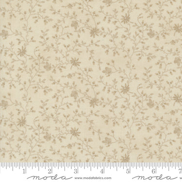3 Sisters Favorites Vintage Linens - Floral Leaf Taupe
