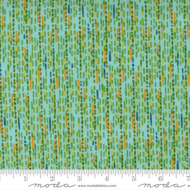 Carolina Lilies - Dashed Stripe Aqua