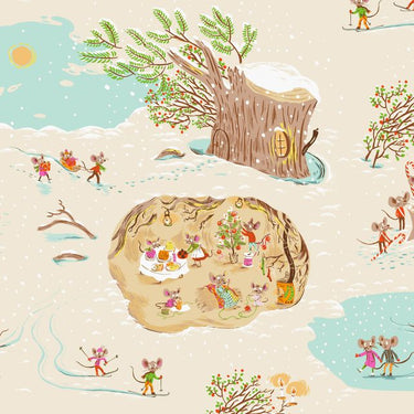 Heather Ross Favorites - Christmas Mice Cream