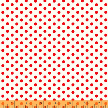 Sugarcube - Polka Dots Red On White