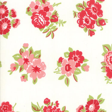 Little Snippets - Marmalade Floral Cream - 1 Cut FQ