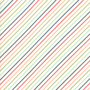 Early Bird - Stripe Cream - 1 Cut FQ