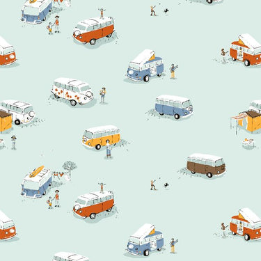 Heather Ross Favorites - Bus Aqua