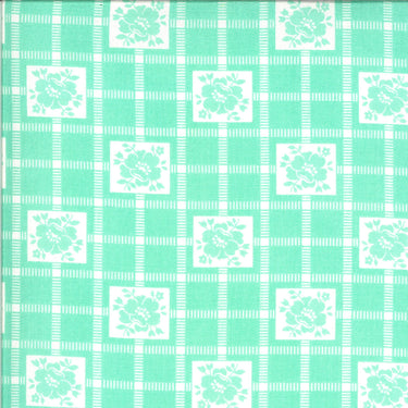 Shine On - Check Aqua - 1 Cut FQ