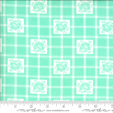 Shine On - Check Aqua - 1 Cut FQ