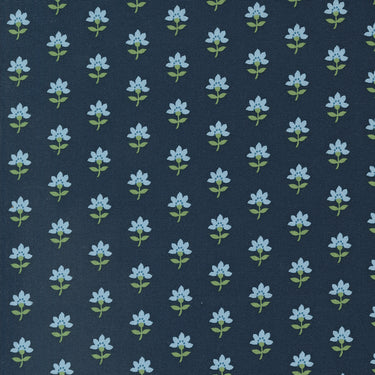 Shoreline - Coastal Floral Navy