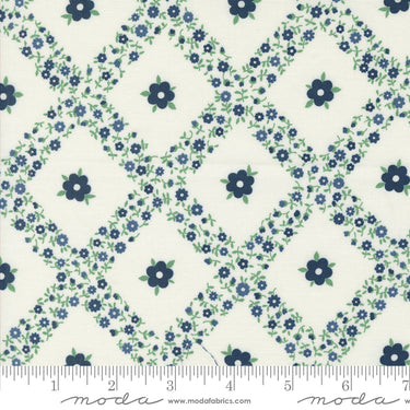 Rosemary Cottage - Trellis Cream Navy