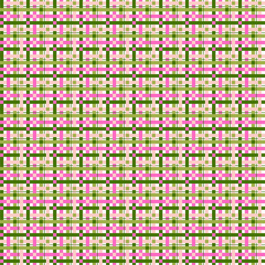 Rolling Pin - Pink And Green Plaid