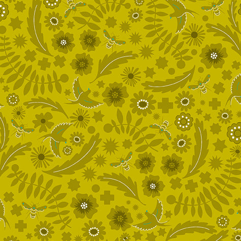 Sun Prints 2022 - 10th Anniversary Collection - Meadow in Chartreuse