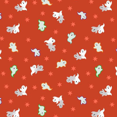 Castle Spooky - Spooky Ghosts on Orange