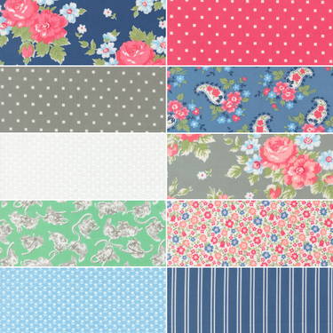 A Cat Named Stitch - *Bundle of 10 Fat Quarters with 1 Free (2)* - PRE-ORDER DUE MAY