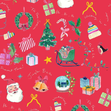 Fa La La - Jingle Bells Berry Red