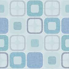 Geo Squares 108" Backing Fabric in Blue
