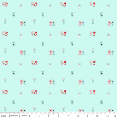 Quilt Fair by Tasha Noel - Ribbons Aqua