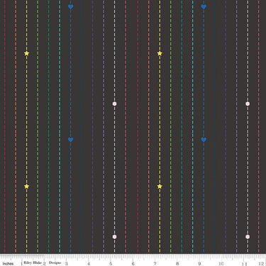 Imagine by Quiet Play - Dashing Rainbow Charcoal