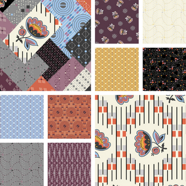 Coco Chic - *Bundle of 10 Fat Quarters* 1 Fat Quarter Free