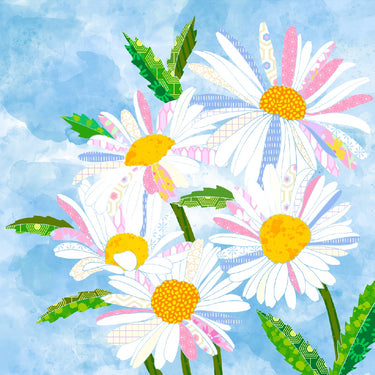 The Flower Collection by Delphine Brooks - Daisies Natural