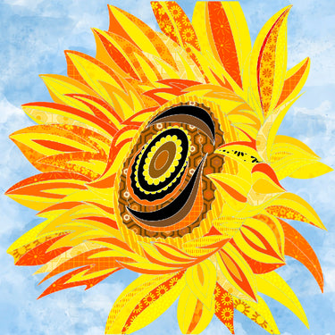 The Flower Collection by Delphine Brooks - Sunflower Natural