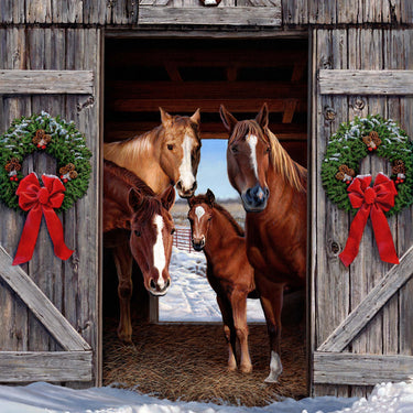 Hay... It's Christmas - Horse Panel