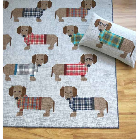 Elizabeth Hartman - Dogs In Sweaters Quilt Pattern