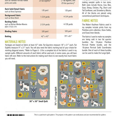 Elizabeth Hartman - Fab Farm Forest Quilt Pattern