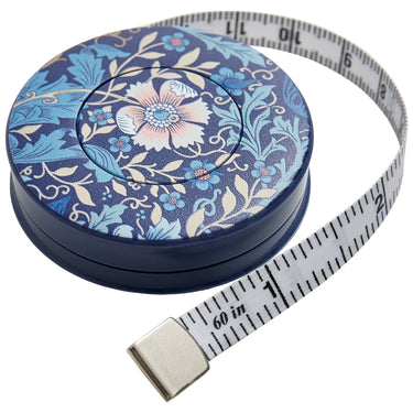 Hobby Gift - Woodblock Floral Retractable Tape Measure