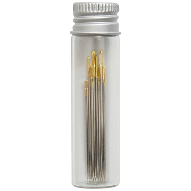 Hobby Gift - Woodblock Floral Gold Eye Embroidery Needles