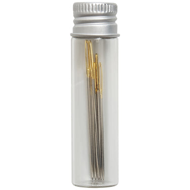 Hobby Gift - Woodblock Floral Gold Eye Tapestry Needles